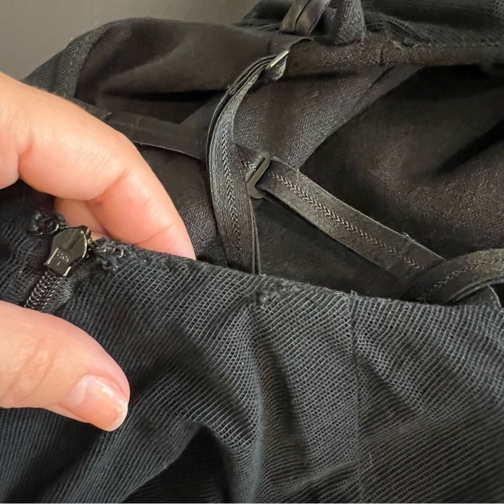 DOLCE&GABBANA 1998 VINTAGE BACKLESS MIDI TWEED DRESS, Black, size IT40/ US4 - Picture 17 of 17